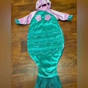 Old navy mermaid costume bunting suit 6-9 months